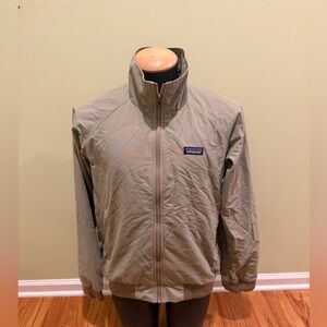 Men’s Patagonia Baggies Beige Full Zip Jacket Size Medium